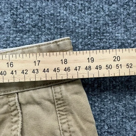 Converse One Star Shorts Men's Size 36 Khaki Flat Front Cotton Chino Casual - Picture 5 of 10